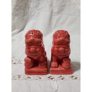 Chinese Foo Dogs Salt &Pepper Shakers